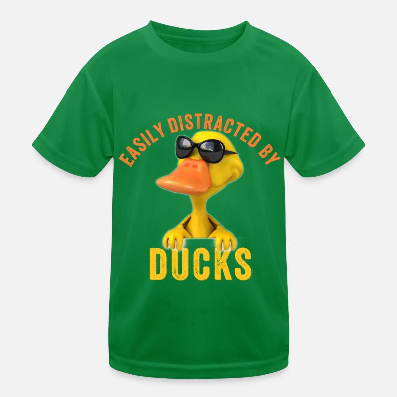 Facilement distrait par les canards Vintage Farmer drôle T-shirt sport Enfant