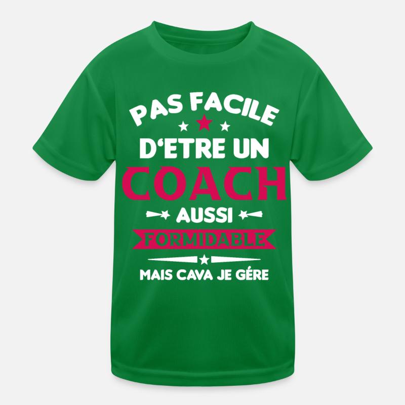 Coach Formidable Idée Cadeau Entraîneur Drôle T-shirt sport Enfant
