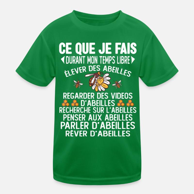 Ce Que Je Fais Pendant Mon Temps Libre abeilles T-shirt sport Enfant