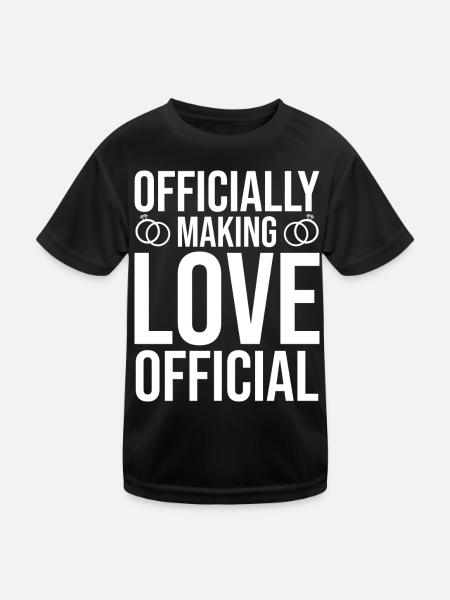 Hochzeit Geschenk Trauungsleiter Priester Pfarrer - Kinder Funktions-T-Shirt - Schwarz - Vorne