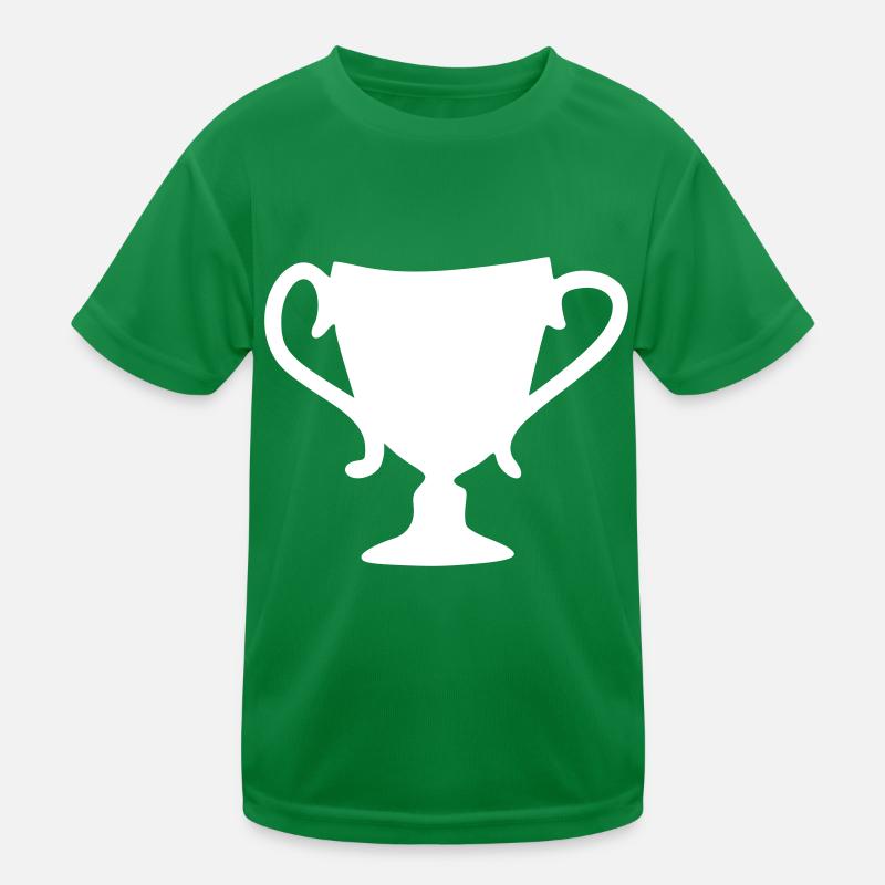 Cup Drawing Win Sketch White Kids Functional T-Shirt