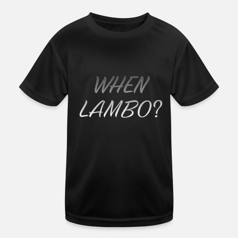 WENN LAMBO GRAU Kinder Funktions-T-Shirt