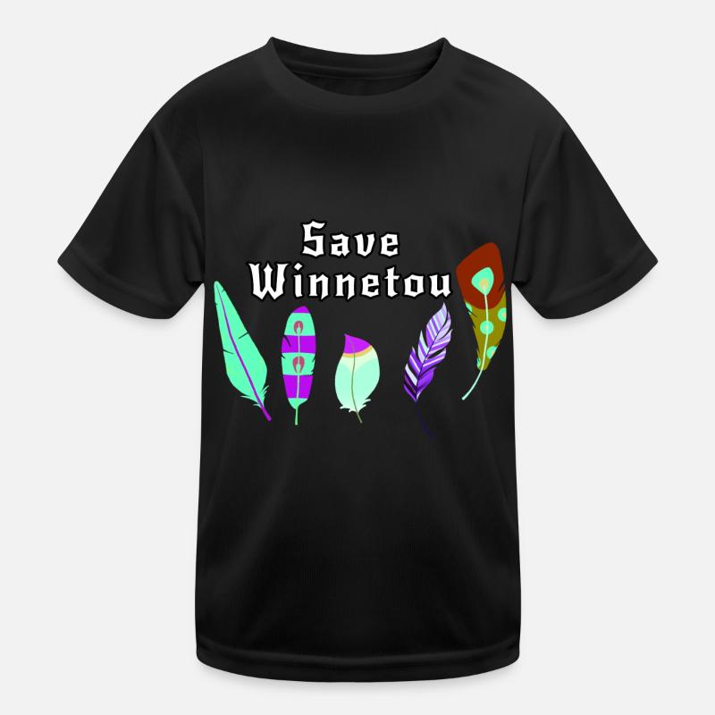 Enregistrer Winnetou,Winnetou,Federn,Illustration T-shirt sport Enfant