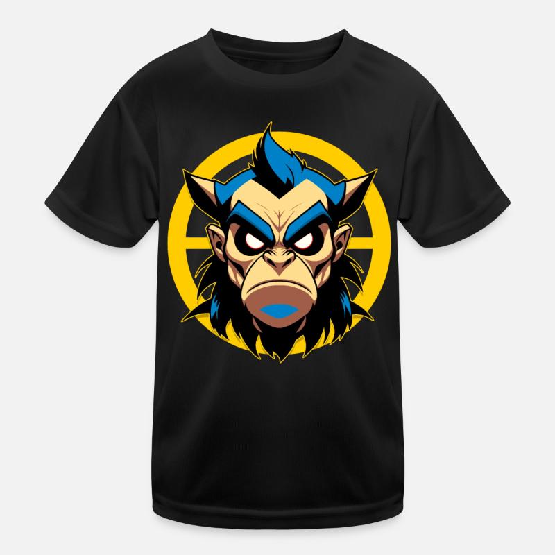 Evil man with horns Kids Functional T-Shirt