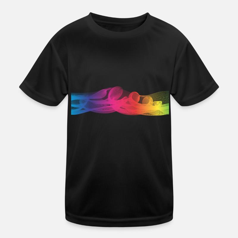 Bunte Farben Kinder Funktions-T-Shirt
