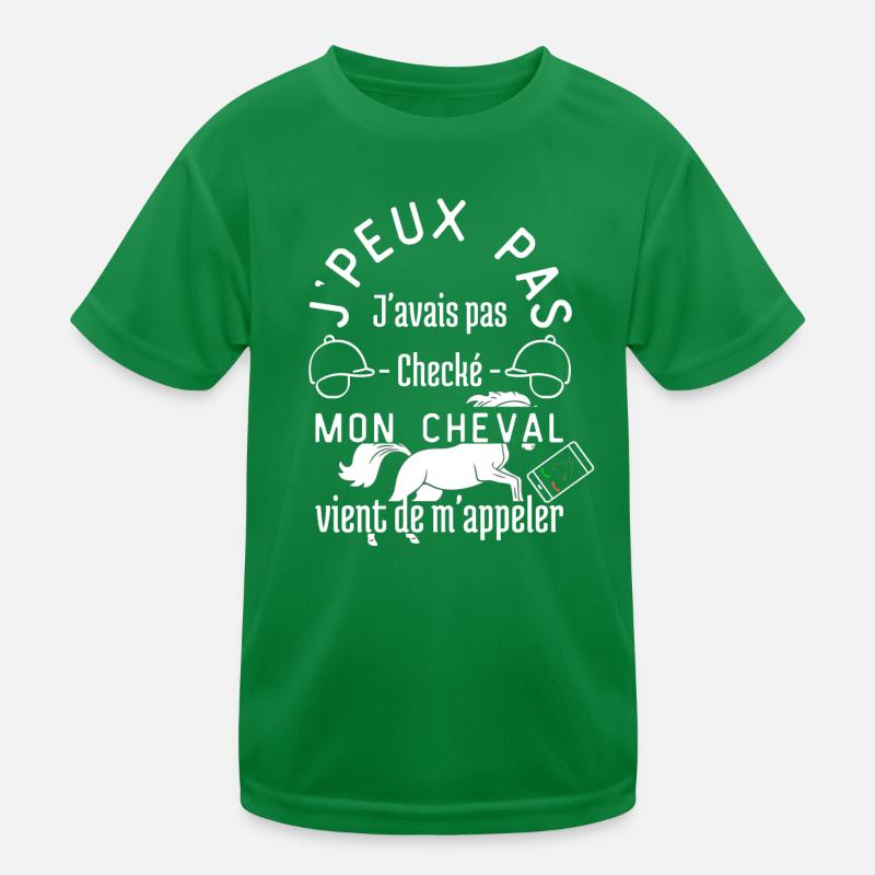 Mon cheval m'appeler cadeau d'anniversaire T-shirt sport Enfant