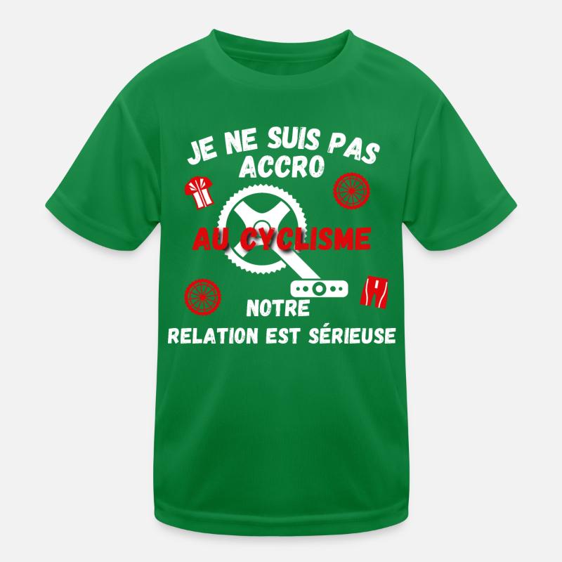 Accro au Cyclisme T-shirt sport Enfant