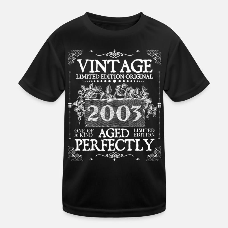 2003 | Vintage Perfectly seit 2003 Geburtstag Kinder Funktions-T-Shirt