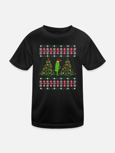 Frohe Weihnachtsidee Weihnachtsgeschenk - Kinder Funktions-T-Shirt - Schwarz - Vorne
