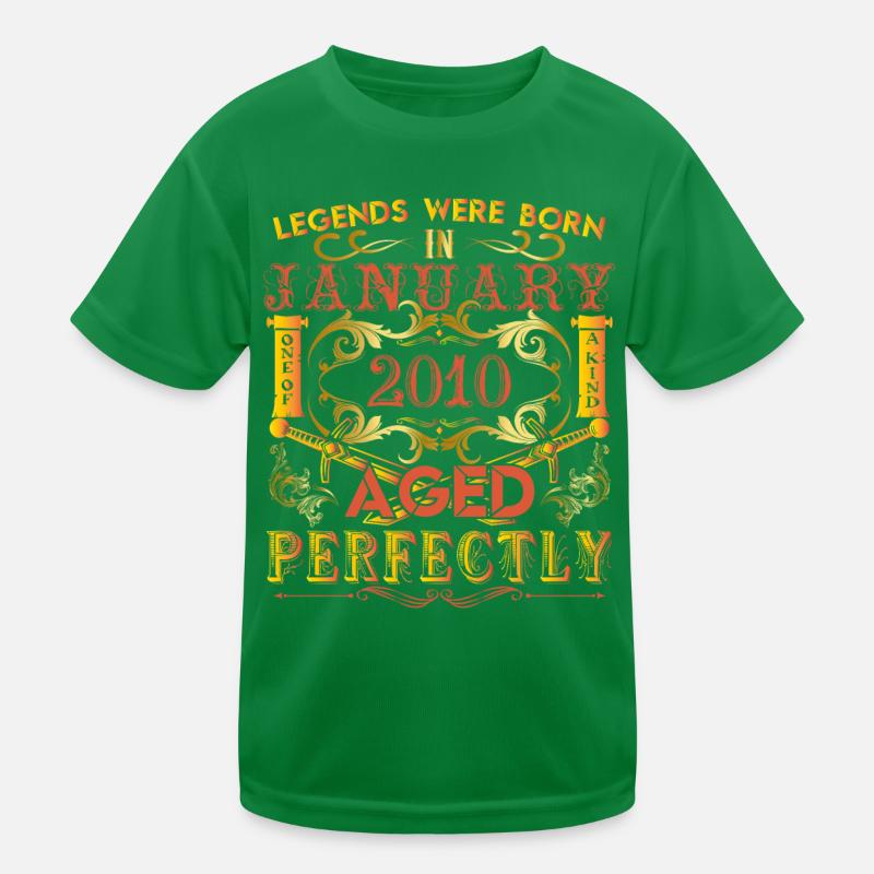 Januar 2010 - Geburtstag 2010 wurden Legenden geboren. Kinder Funktions-T-Shirt