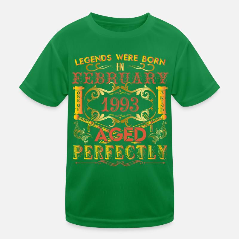 Februar 1993 - Geburtstag 1993 wurden Legenden geboren. Kinder Funktions-T-Shirt