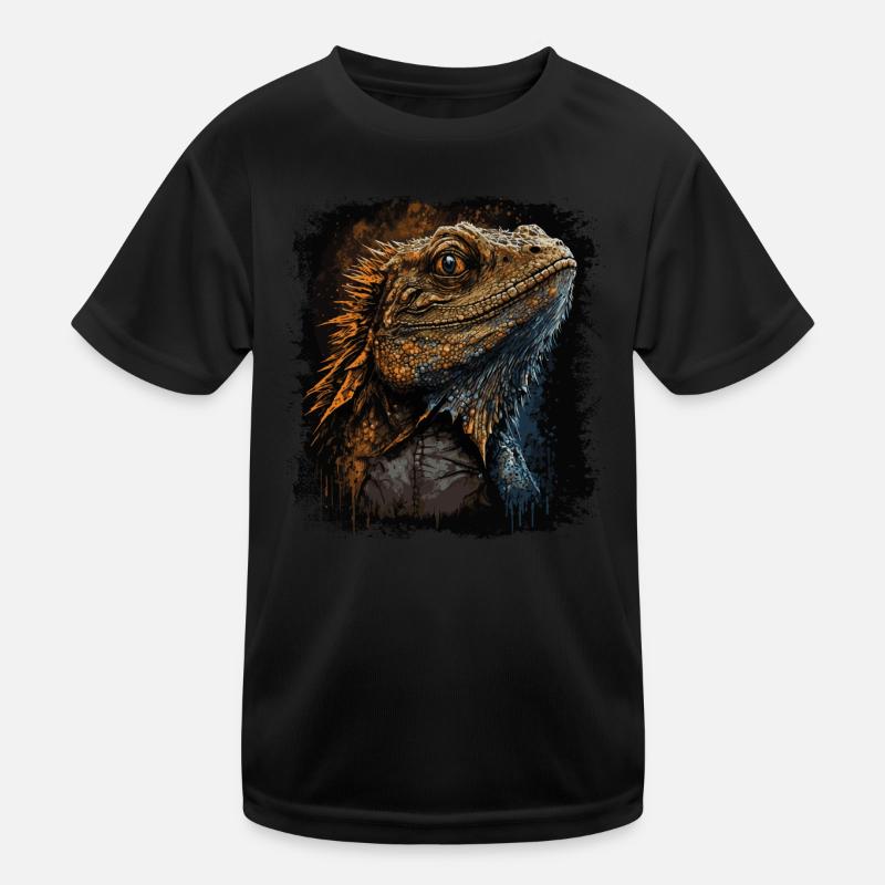 Bartagame Kleiner Drachen Kinder Funktions-T-Shirt