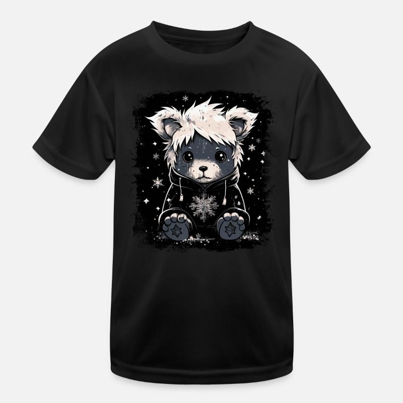 Niedlicher Emo Teddybär Kinder Funktions-T-Shirt