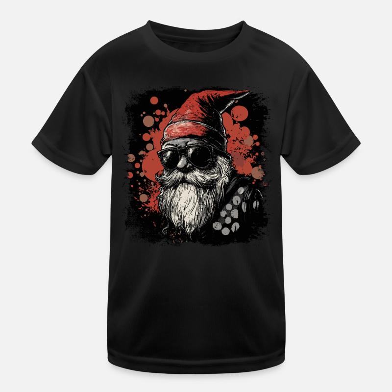Gartenzwerg Rocker Kinder Funktions-T-Shirt
