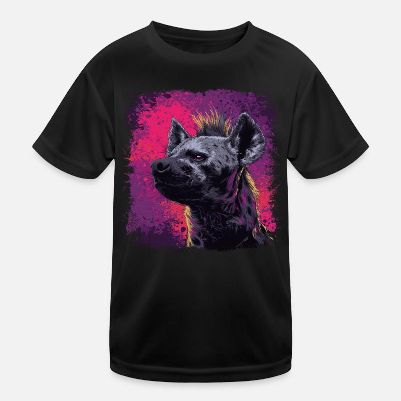 Punkrock Hyäne Kinder Funktions-T-Shirt