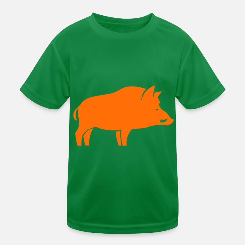 Wildschweinjäger Kinder Funktions-T-Shirt