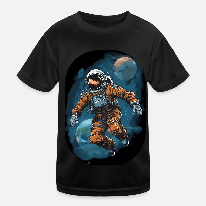 Space Man Kids Functional T-Shirt
