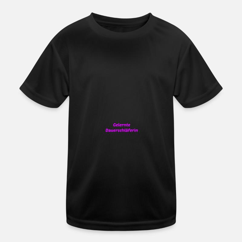Dauerschläfer Schlafen Morgenmuffel Schlaf Kinder Funktions-T-Shirt