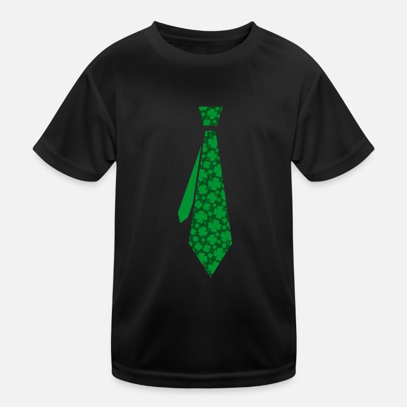 Krawatte Kleblatt Kinder Funktions-T-Shirt
