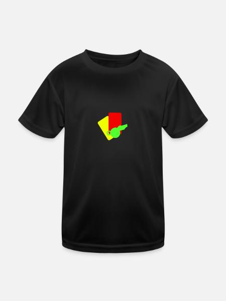 shiri equipment / referee stuff (2c) - Kinder Funktions-T-Shirt - Schwarz - Vorne