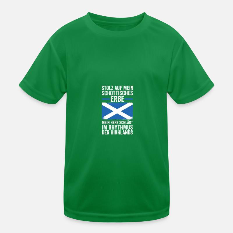 Scots Scottish Scotland Kids Functional T-Shirt