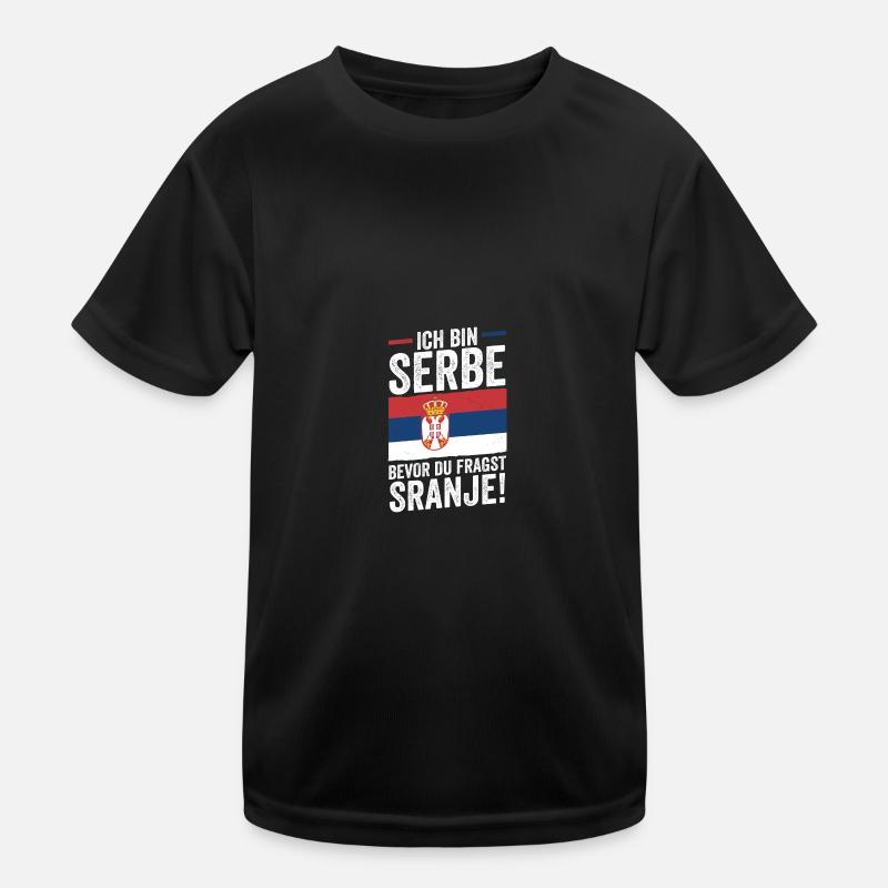 Serben Serbisch Serbien Kinder Funktions-T-Shirt