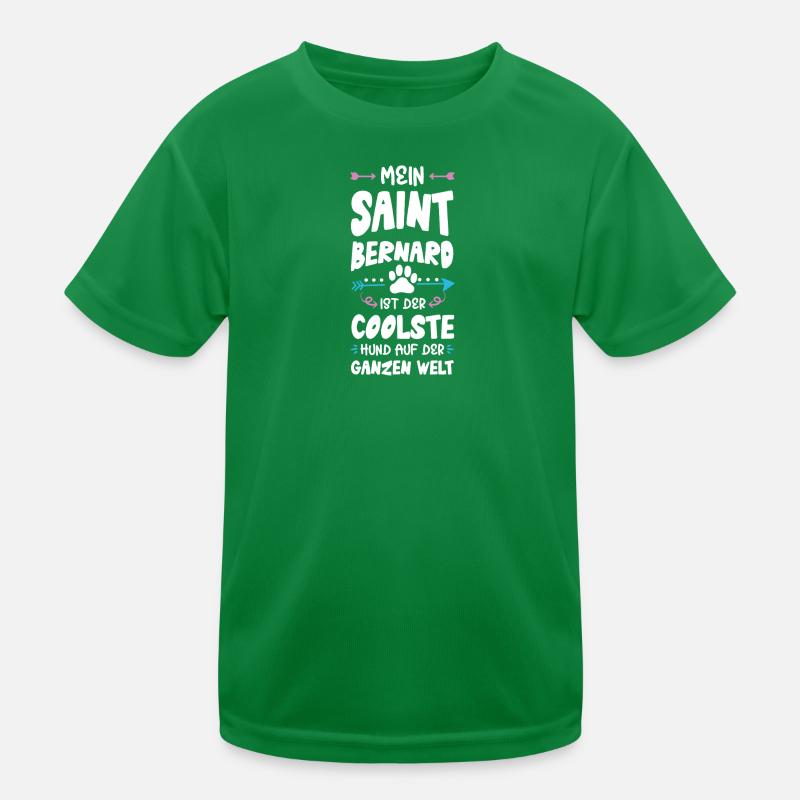 Dicton du chien de Saint-Bernard T-shirt sport Enfant