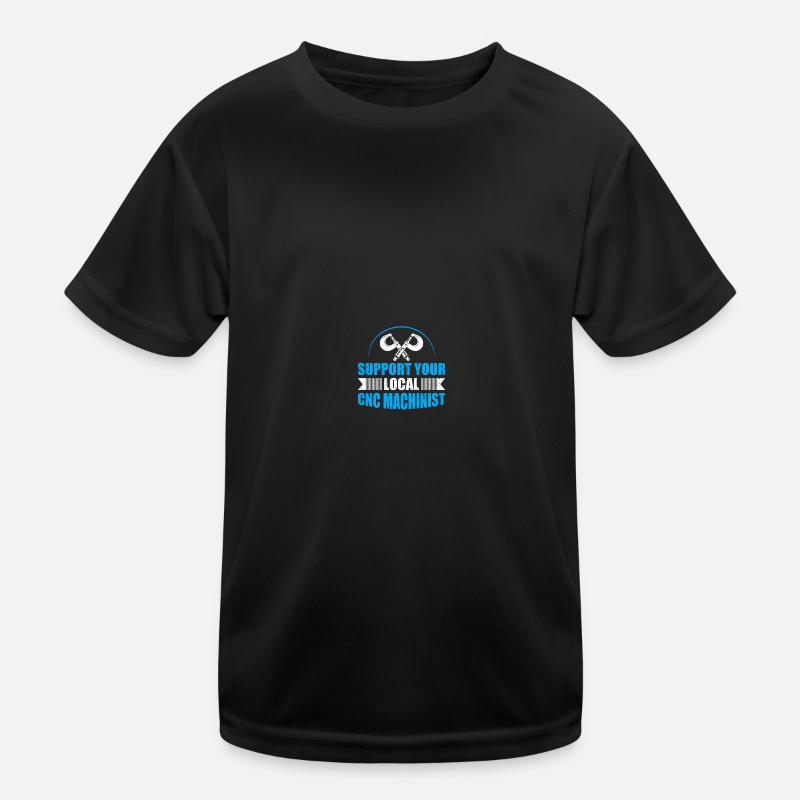 Opérateur CNC mécanicien fraiseuse CNC T-shirt sport Enfant