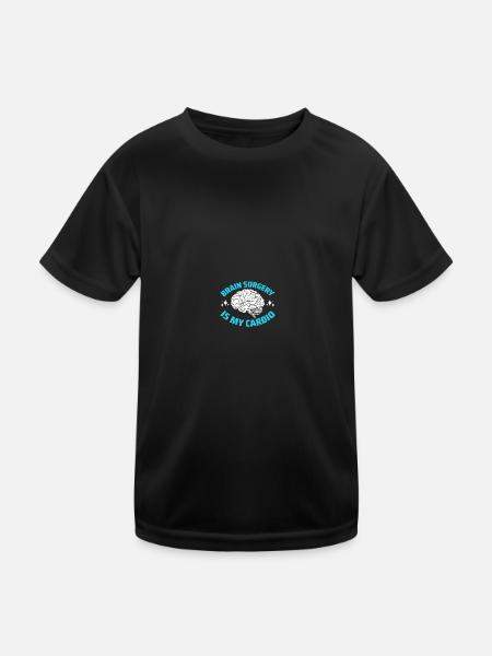 Neurologe Neurochirurgie Neurochirurg - Kinder Funktions-T-Shirt - Schwarz - Vorne