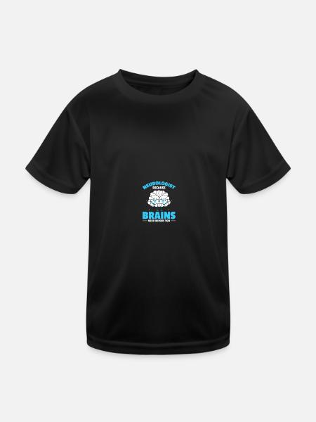 Neurosurgeon Neuroscience Neurology Neurol - Kids Functional T-Shirt - black - Front