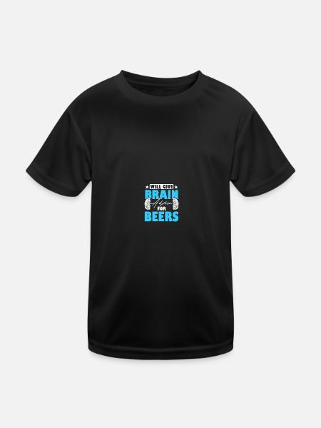 Neurochirurgien Neuroscience Neurologie Neurol - T-shirt sport Enfant - noir - Devant