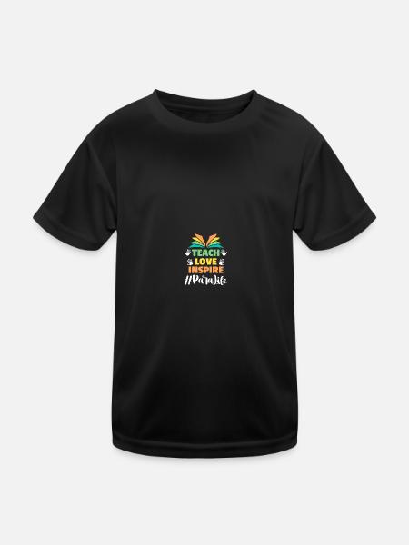 Assistant Teacher Paraprofessional Paraeducator - Kids Functional T-Shirt - black - Front