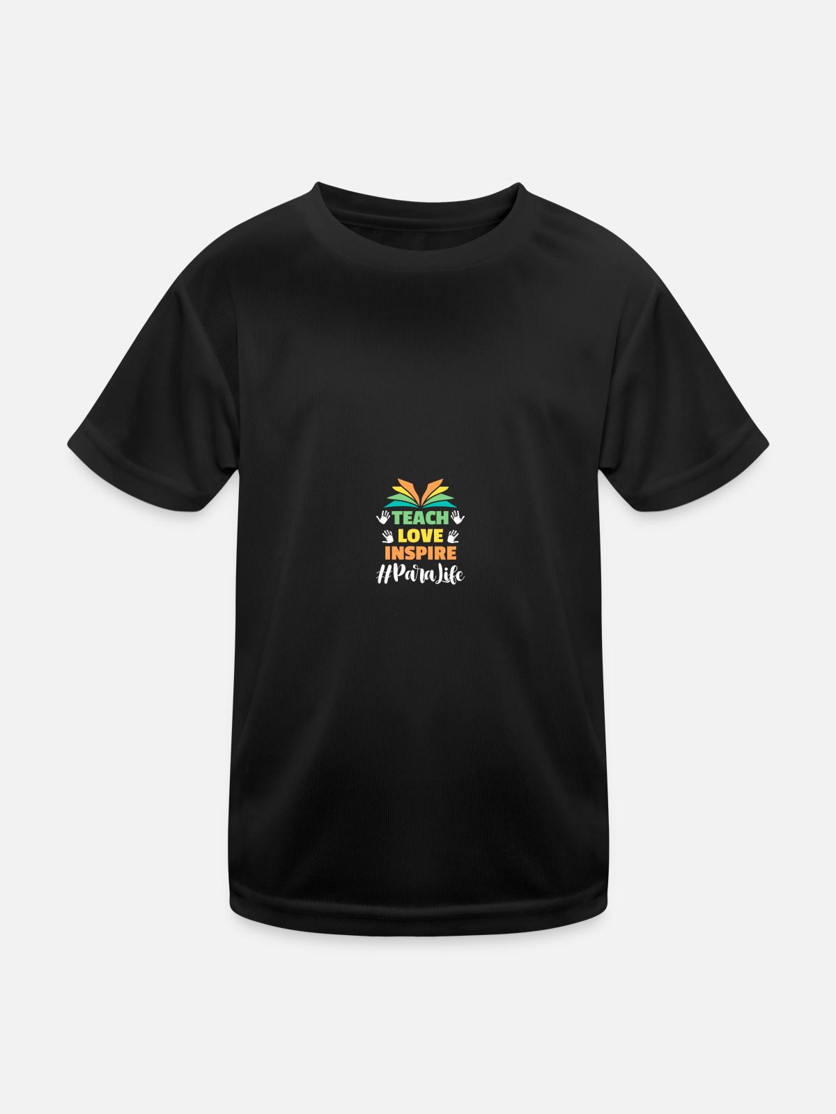 Lehrerassistent Paraprofessional Paraeducator - Kinder Funktions-T-Shirt - Schwarz - Vorne