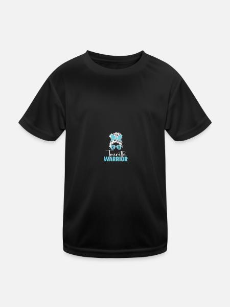 Bewusstsein für das Tourette-Syndrom - Kinder Funktions-T-Shirt - Schwarz - Vorne