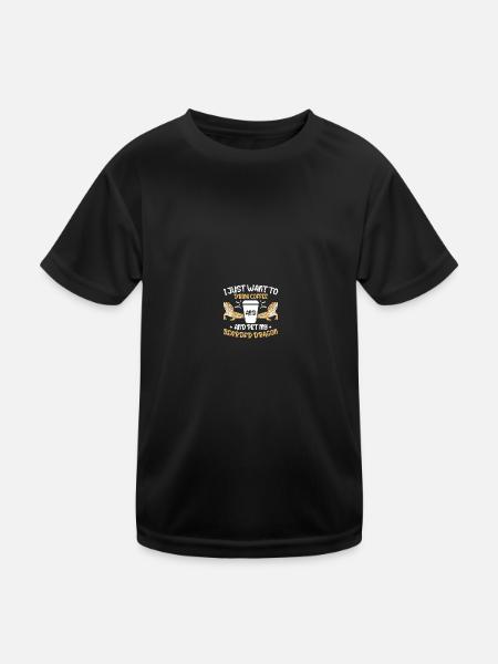 Bearded dragon - Kids Functional T-Shirt - black - Front