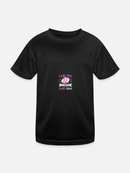 Majorette danseuse tambour-major - T-shirt sport Enfant - noir - Devant