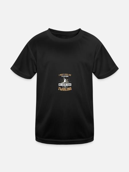 Majorette danseuse tambour-major - T-shirt sport Enfant - noir - Devant