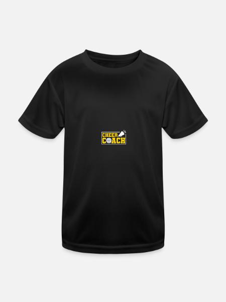Cheerleading Coach Cheer Coach - Kids Functional T-Shirt - black - Front