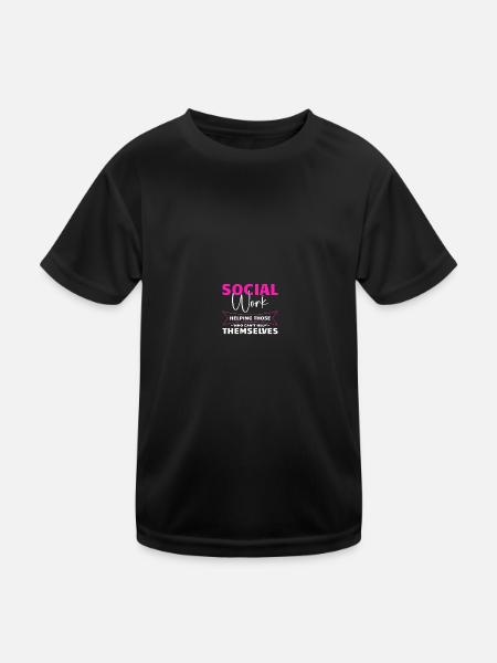 School Social Worker - Kids Functional T-Shirt - black - Front