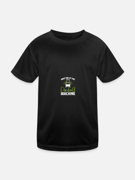 Joueur de flipper Flipper - T-shirt sport Enfant - noir - Devant