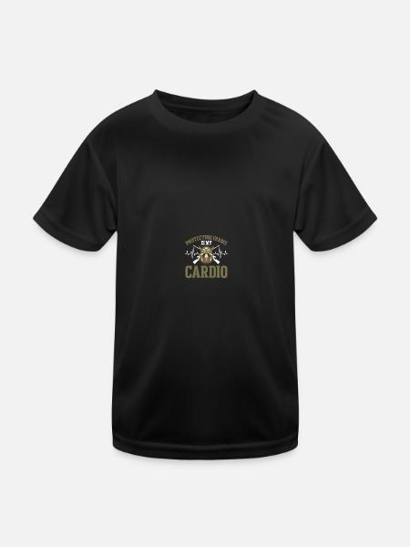 Hog Hunter Schweinejagd - Kinder Funktions-T-Shirt - Schwarz - Vorne