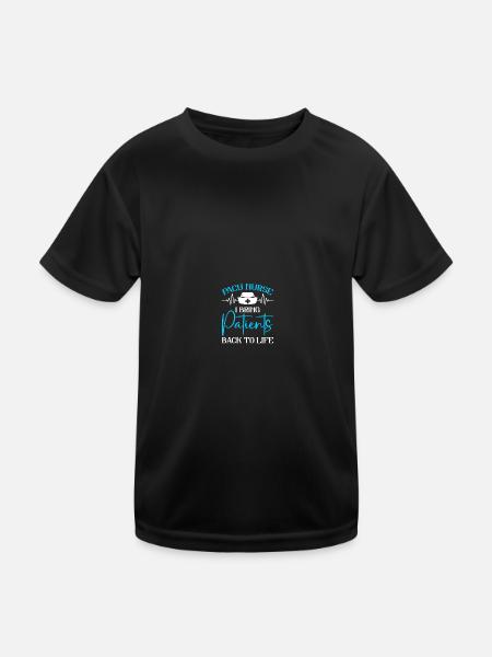 PACU Krankenschwester Aufwachraum Krankenschwester - Kinder Funktions-T-Shirt - Schwarz - Vorne