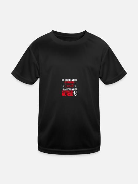 Nurse in Penitentiary Nurse - Kids Functional T-Shirt - black - Front