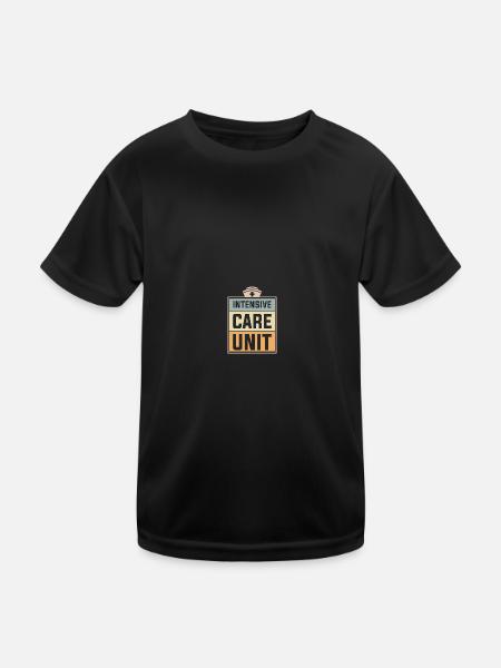 Nurse Intensive Care ICU - Kids Functional T-Shirt - black - Front