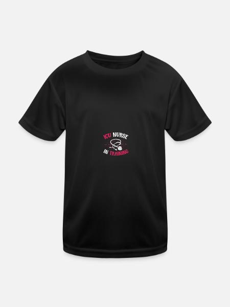 Soins intensifs infirmiers - T-shirt sport Enfant - noir - Devant