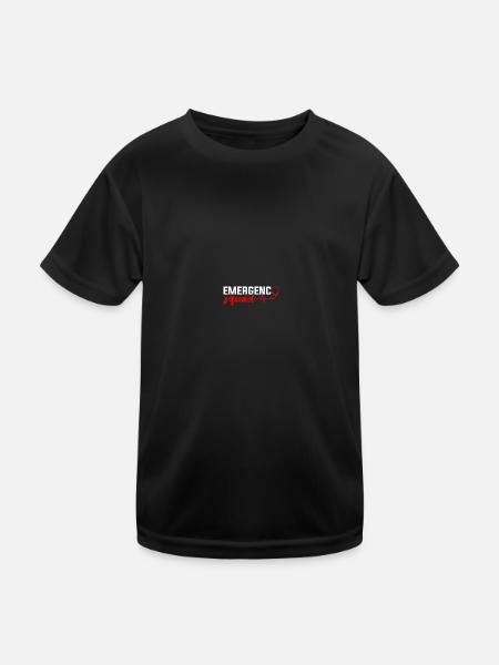 Notaufnahme ER Krankenschwester Notaufnahme - Kinder Funktions-T-Shirt - Schwarz - Vorne