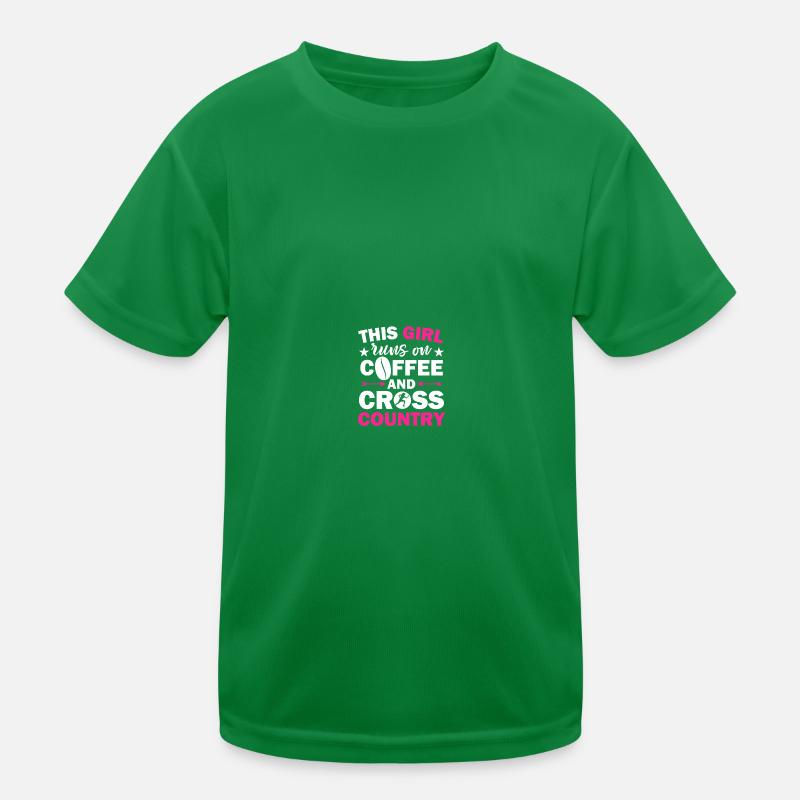 Langlauf Läufer Langlauf Kinder Funktions-T-Shirt