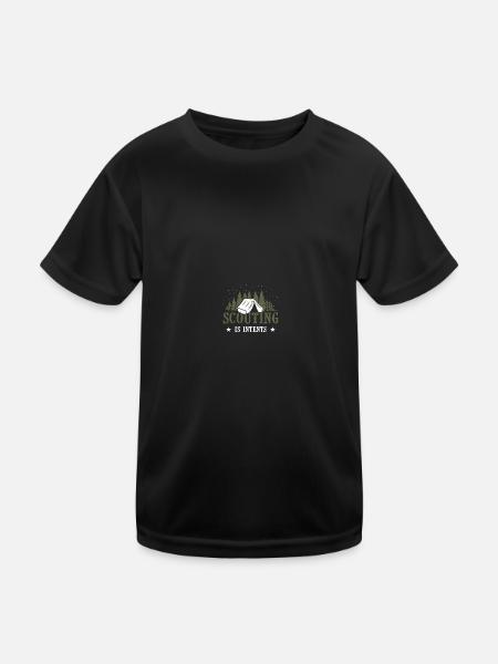 Scouting Scouts - Kids Functional T-Shirt - black - Front