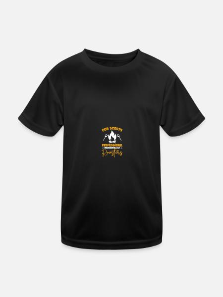 Scouting Scouts - Kids Functional T-Shirt - black - Front