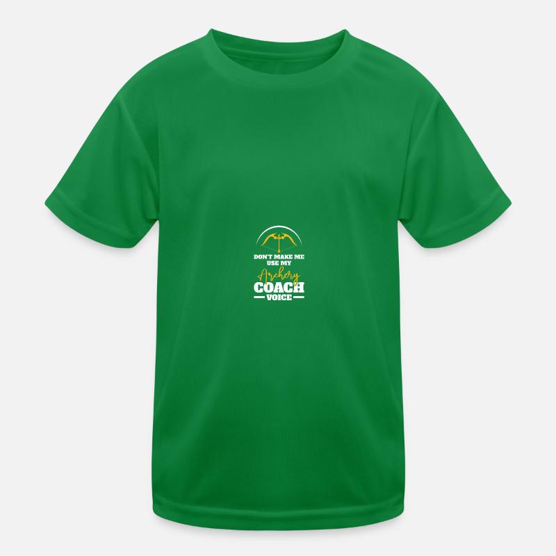 Archery Coach Kids Functional T-Shirt
